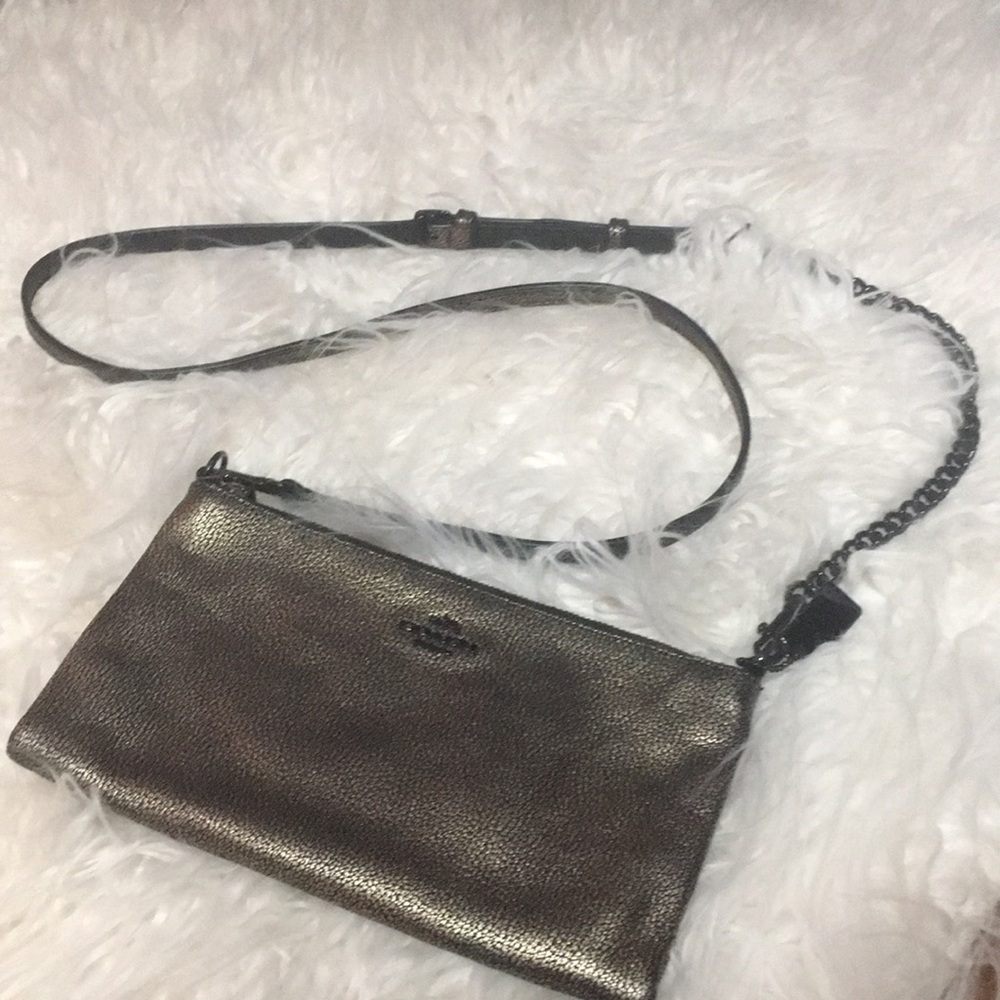 Coach Kylie Crossover Metallic Leather
